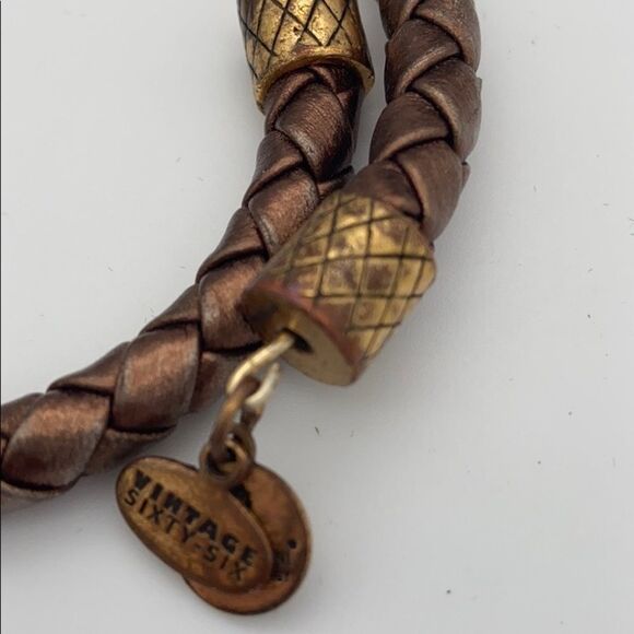 Alex and Ani Copper Metallic Braided Wrap Bracelet - Picture 2 of 7